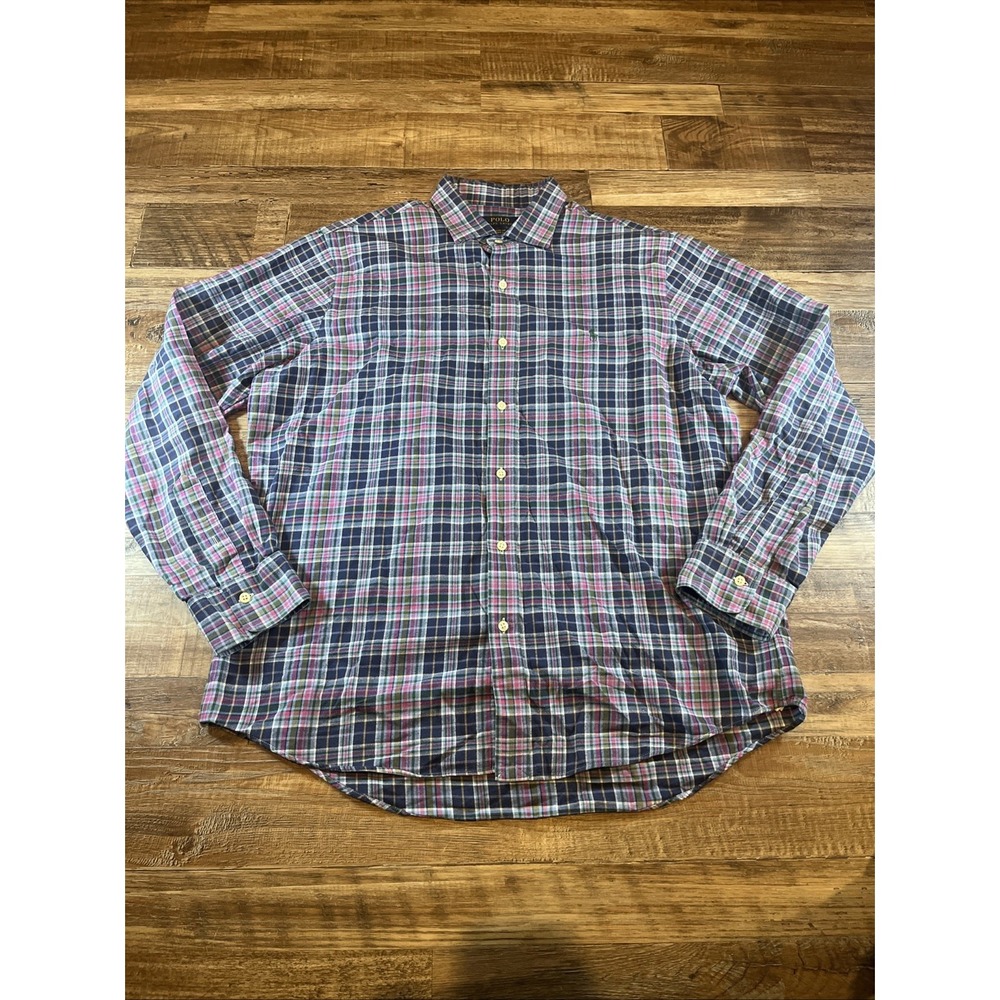 Polo Ralph Lauren Classic Fit Performance Flannel Plaid Size XL